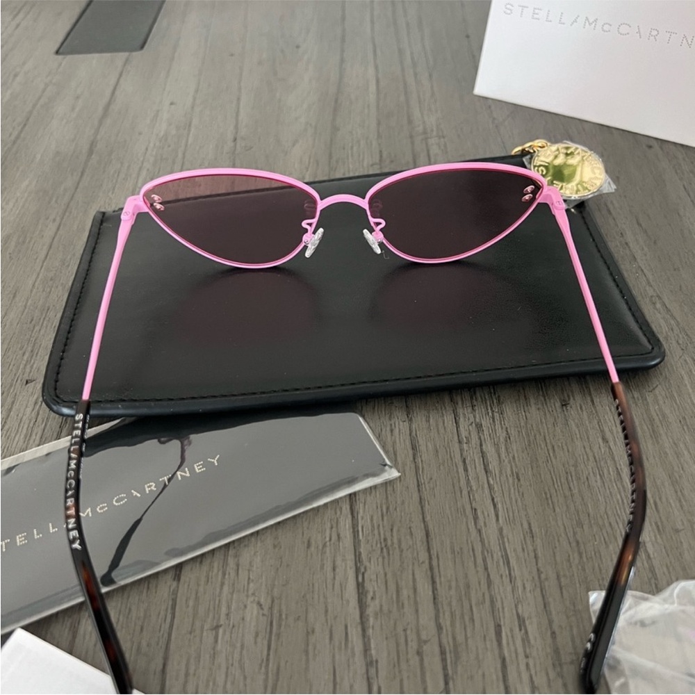 STELLA MCCARTNEY Pink Cat Eye Ladies Sunglasses - Picture 7 of 8